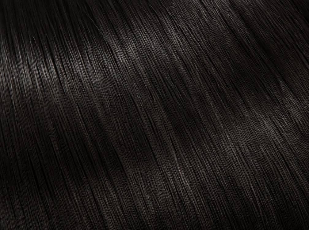 Black hair color swatch